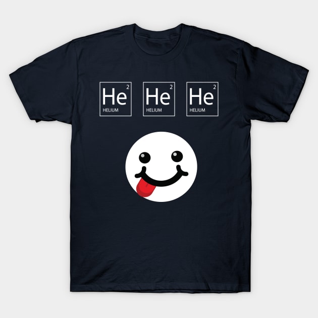 Atomic Symbol of Helium, He T-Shirt by JevLavigne